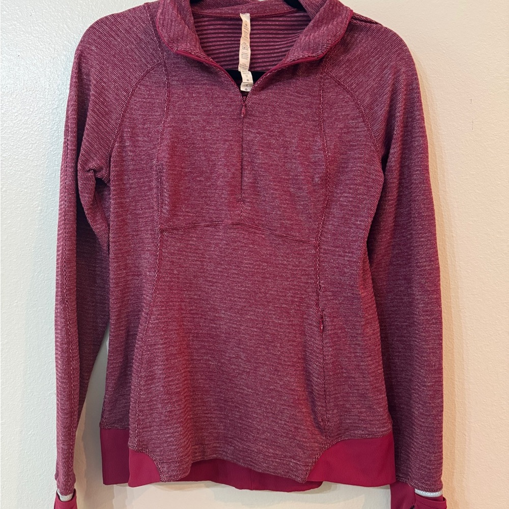 Lululemon Women's Maroon quarter zip